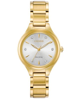Citizen - Women's Corso Diamond-Accent Two-Tone Stainless Steel Bracelet Watch 29mm