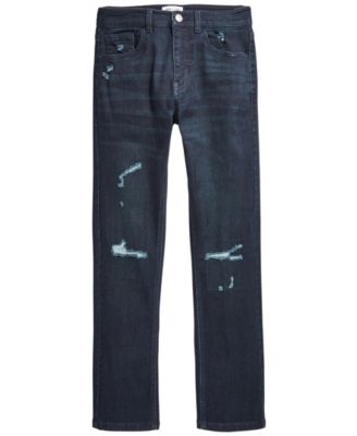 Ring of Fire - Distressed Denim Slim-Fit Jeans, Big Boys (8-20)