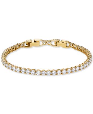 Swarovski - Gold-Tone Crystal Tennis Bracelet