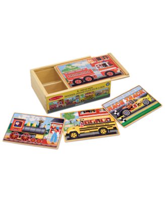 Melissa and Doug - Kids Toy, Vehicle Puzzles in a Box