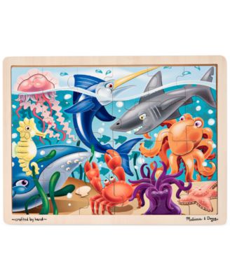 Melissa and Doug - Kids Toy, Under the Sea 24-Piece Jigsaw Puzzle