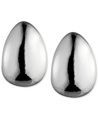 Anne Klein - Silver-Tone Hoop Clip-On Earrings