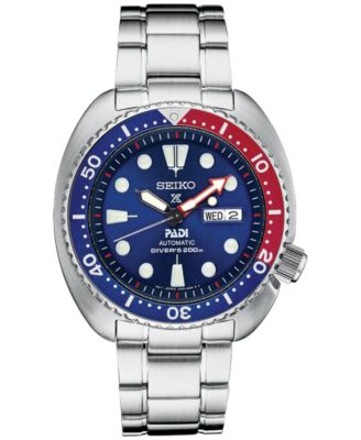 Seiko - Men's Automatic Prospex Diver Stainless Steel Bracelet Watch 45mm