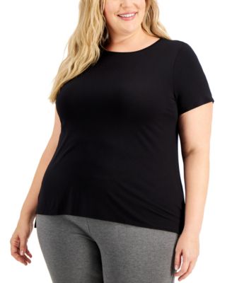 Alfani - Plus Size Crewneck Top, Created for Macy's