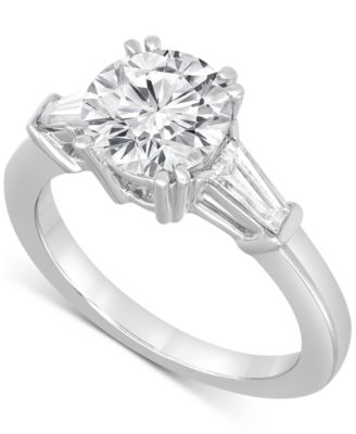 Badgley Mischka - Certified Lab Grown Diamond Engagement Ring (2-1/2 ct. t.w.) in 14k White Gold