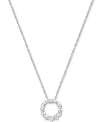 Macy's - Diamond Graduated Circle 18" Pendant Necklace (5/8 ct. t.w.)