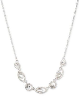 Givenchy - Pav&eacute; Crystal Orb Frontal Necklace, 16" + 3" extender