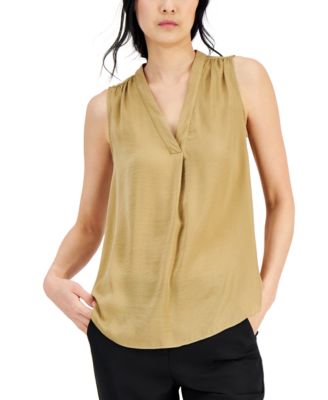 Alfani - Satin V-Neck Tank Top