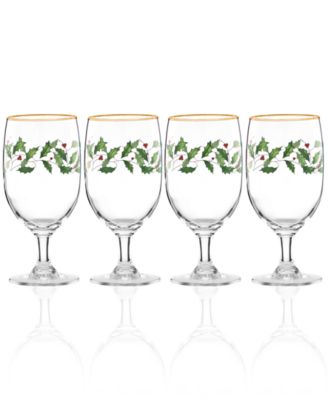 Lenox - Holiday 4-piece Iced Beverage Glass Set