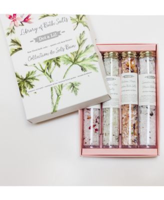 Dot & Lil - 4-Pc. Library Of Bath Salts Gift Set