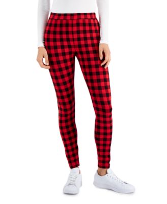 Style & Co - Women's Plaid Mid-Rise Leggings