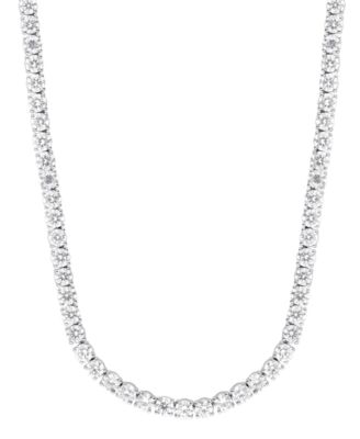 Badgley Mischka - Lab Grown Diamond 18" Tennis Necklace (28-1/2 ct. t.w.) in 14k White Gold