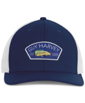 Guy Harvey - Men's Colorblocked Logo Patch Trucker Hat