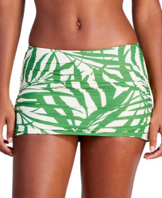 kate spade new york - Women's Printed Side-Shirred Swim Skirt