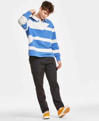 Sun + Stone - Men's Robert Rugby Striped Shirt & Morrison Cargo Pants