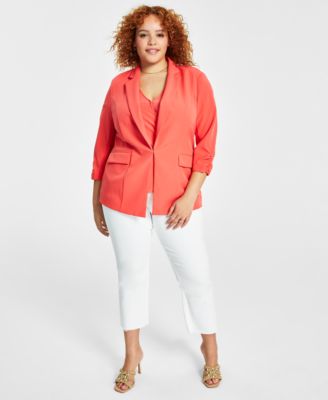 I.N.C. International Concepts - Plus Size 3/4-Sleeve Blazer