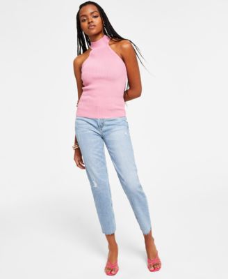 GUESS - Frayed Mom Jeans