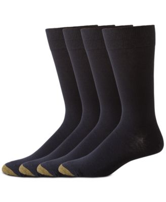 Gold Toe - Socks, Dress Flat Knit 4 Pack