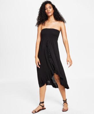 Raviya - Strapless High-Low Dress Cover-Up
