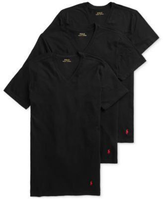Polo Ralph Lauren - Men's Slim Fit V-Neck Undershirt, 3-Pack