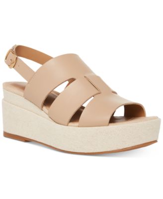 Aqua College - Women's Nadi Slingback Platform Wedge Sandals