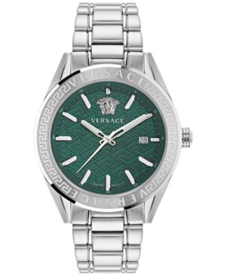 Versace - Men's Swiss V-Code Stainless Steel Bracelet Watch 42mm