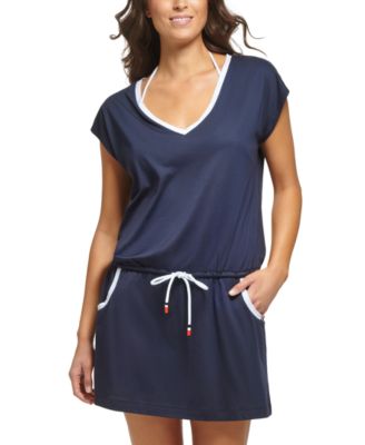 Tommy Hilfiger - Women's Drawstring Dress Swim Cover-Up