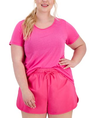 ID Ideology - Plus Size Mesh-Back T-Shirt