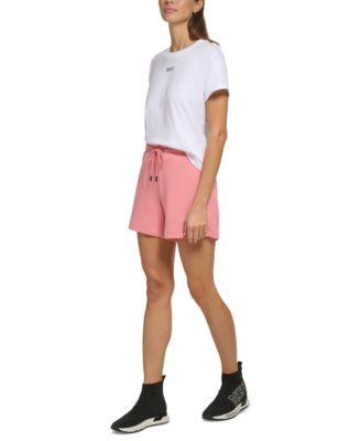 DKNY - Women's Performance Cotton Logo Drawstring Shorts