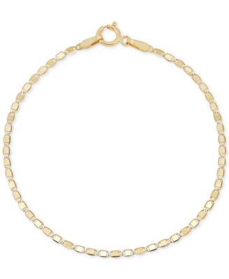 Macy's - Children's Polished Valentino Link Bracelet in 14k Gold
