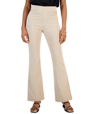 I.N.C. International Concepts - Women's High-Rise Pull-On Flare-Leg Pants