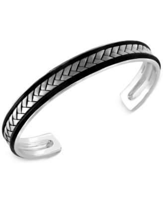 EFFY Collection - Men's Woven Cuff Bracelet in Sterling Silver