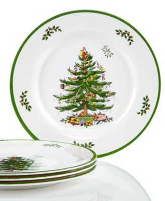 Spode - Christmas Tree Set/4 Melamine Dinner Plate