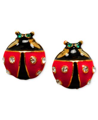 Betsey Johnson - Ladybug Stud Earrings
