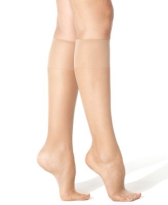 Hanes - Silk Reflections Knee Highs Silky Sheers