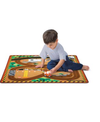Melissa and Doug - Construction Rug & Vehicle Set