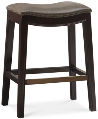Furniture - Eliane Saddle Counter Stool, Direct Ship