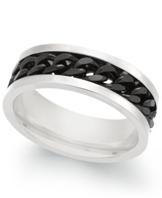 Sutton by Rhona Sutton - Men's Two-Tone Chain Ring