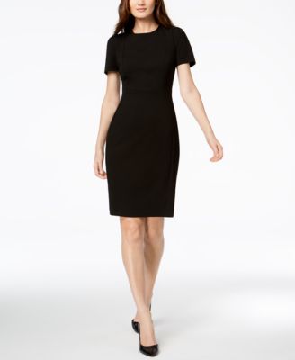 Calvin Klein - Seamed Scuba Crepe Sheath Dress