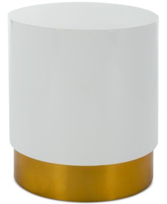 Safavieh - Angelo Round Side Table, Quick Ship
