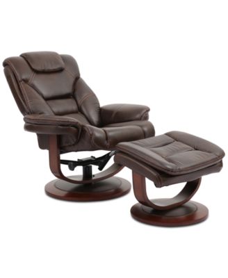 Furniture - Faringdon Leather Euro Chair & Ottoman