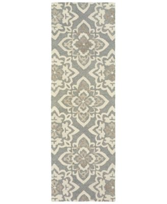 Oriental Weavers - Craft 93004 Gray/Sand 2'6" x 8' Runner Area Rug