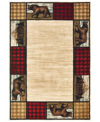 Oriental Weavers - Woodlands 9603C Ivory/Multi 6'7" x 9'2" Area Rug
