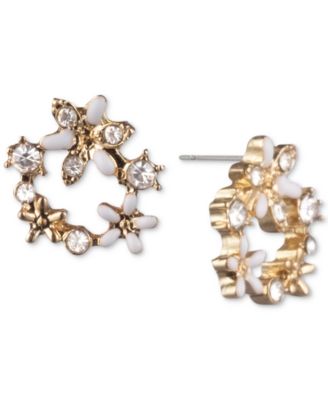 lonna & lilly - Crystal Flower Open Stud Earrings