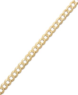 Macy's - Curb Chain 9" Bracelet in 14k Gold
