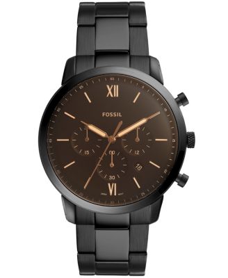 Fossil - Mens Neutra Chrono black stainless steel bracelet