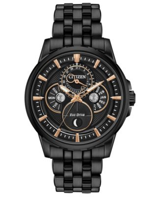 Citizen - Men's Calendrier Gray Stainless Steel Bracelet Watch 44mm