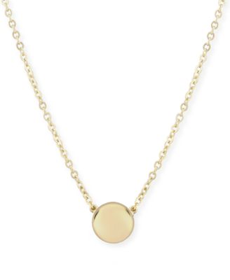 Macy's - Flat Ball Necklace Set in 14k Gold (7mm)