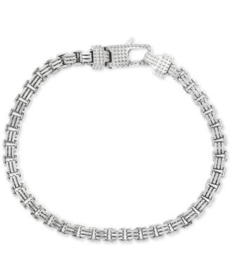 EFFY Collection - Men's Box Link Chain Bracelet in Sterling Silver