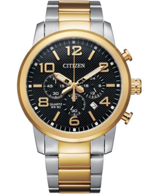 Citizen - Men's Quartz Chronograph Two-Tone Stainless Steel Bracelet Watch 42mm